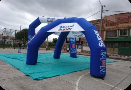 Domo inflable para stand de marca · inflables publicitarios en Cúcuta y Colombia